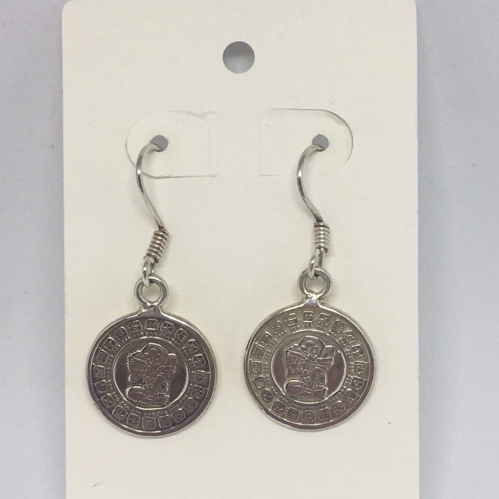 Mexican Silver coins earrings